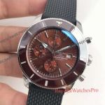 Replica Breitling Superocean Heritage 46 Chronograph Brown Dial Watch